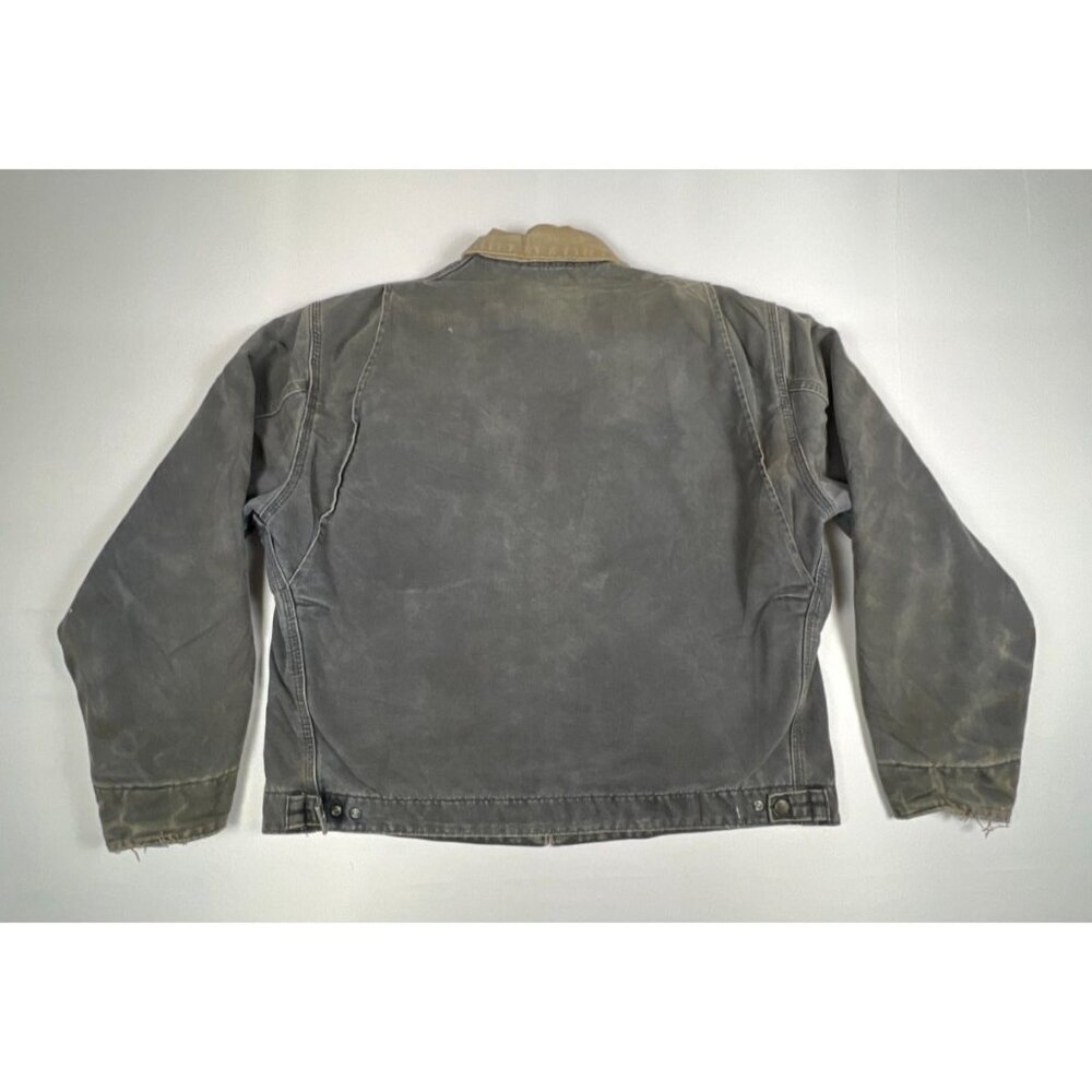 Carhartt Mens L Petrol Blue Detroit Jacket Made in USA Blanket Lined J97 PTL - Picture 3 of 12